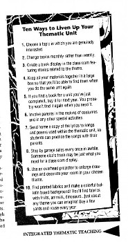 Integrated Thematic Teaching Top Ten Integrated Thematic Teaching Top Ten